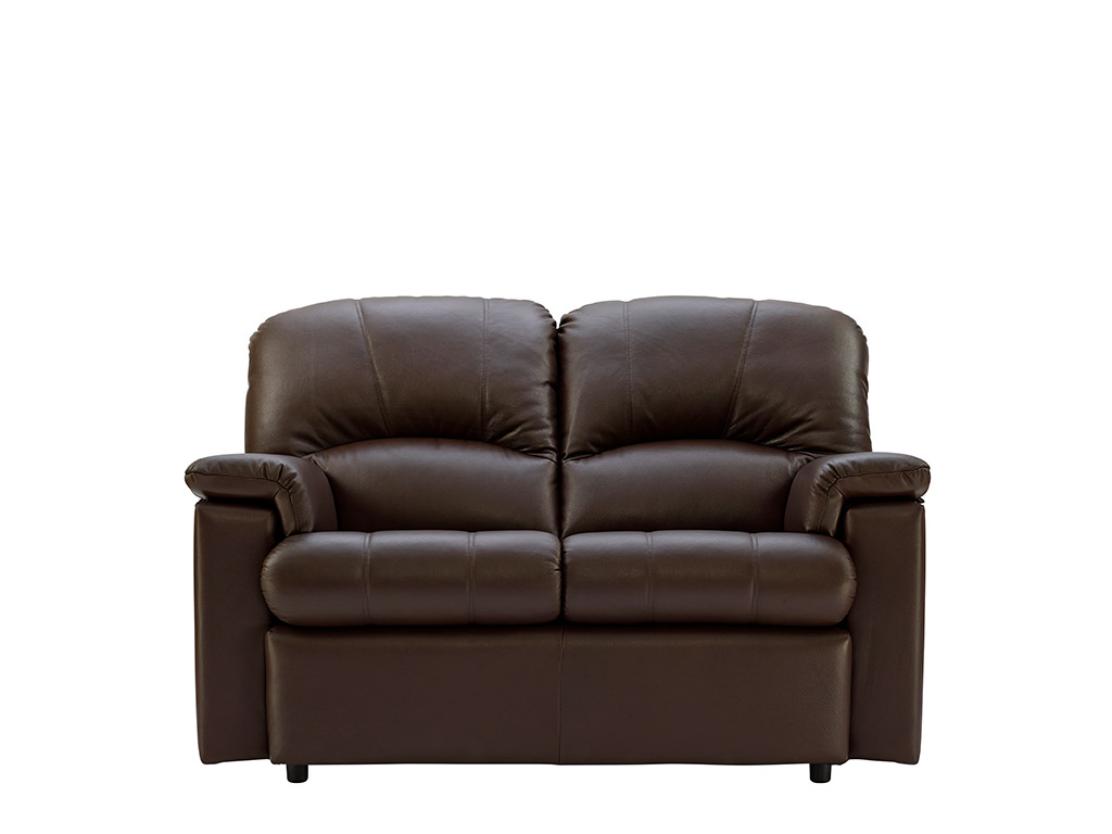 Chloe Leather 2 Seat Fixed Sofa