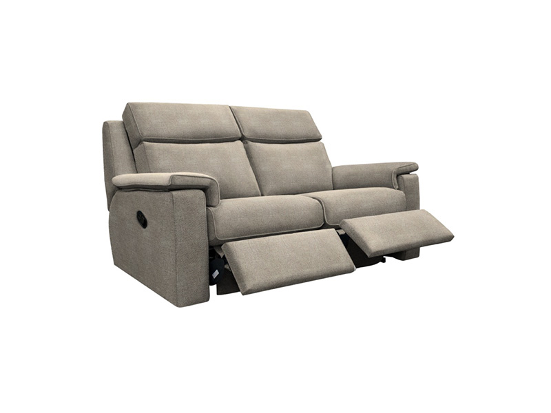 Ellis Large Manual Recliner Sofa Priced in W Grade Fabric