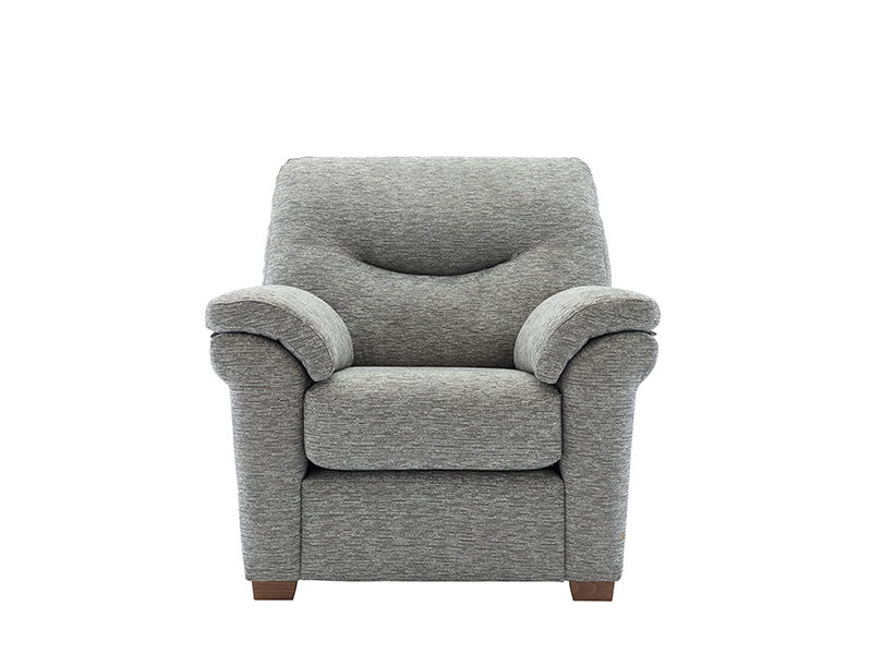 Washington Fabric Armchair with Wooden Feet