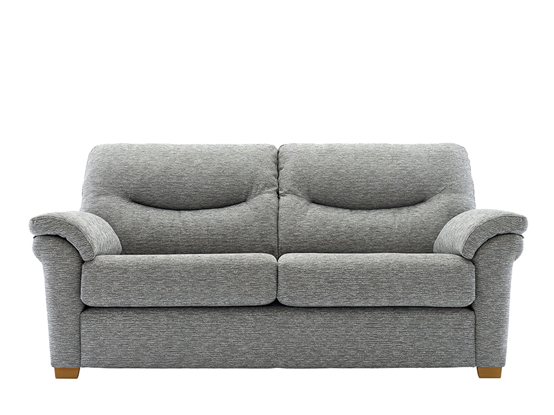 Washington 3 Seat Fabric Sofa with Wooden Feet