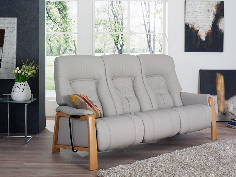 Themse 3 Seat Electric Recliner Sofa with Wood Arms