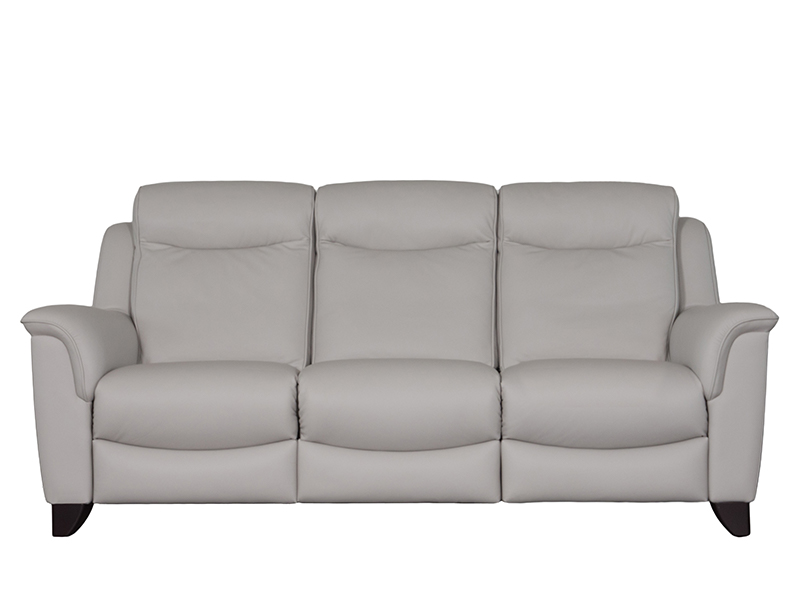 Manhattan 3 Seat Double Recline Leather Sofa with Single Motor