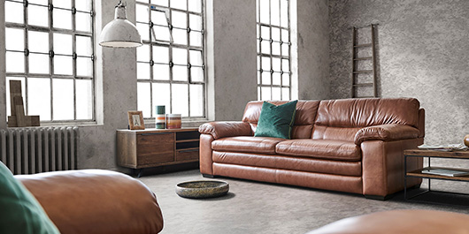 Stanton Leather Sofa Collection