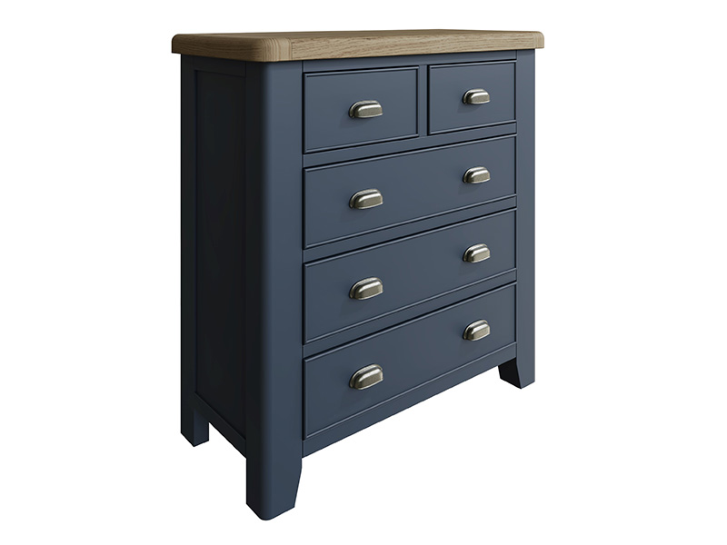 Ryedale Blue 2 over 3 Drawer Chest