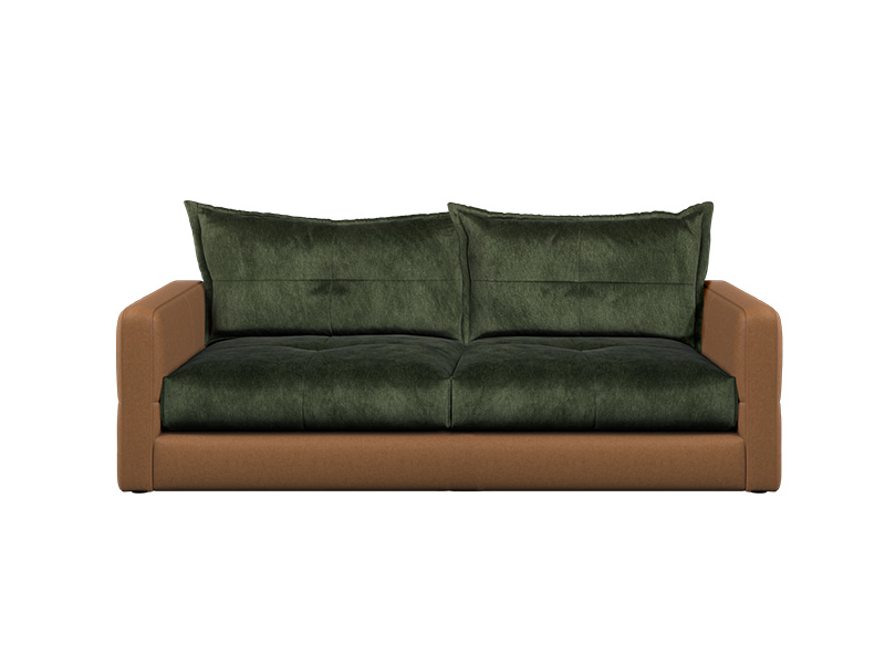Quinn 3 Seat Sofa Priced in Grade A Leather and Fabric