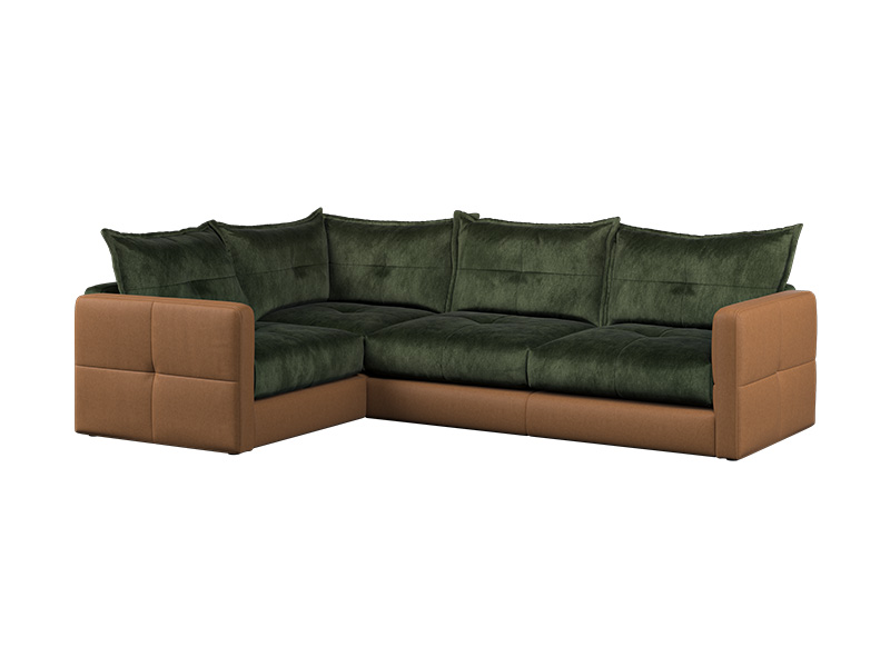 Quinn 1 Corner 3 Sofa Priced in Grade A Leather and Fabric