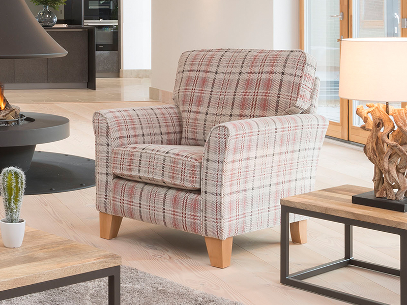 Hebden Accent Chair priced in F Grade fabric