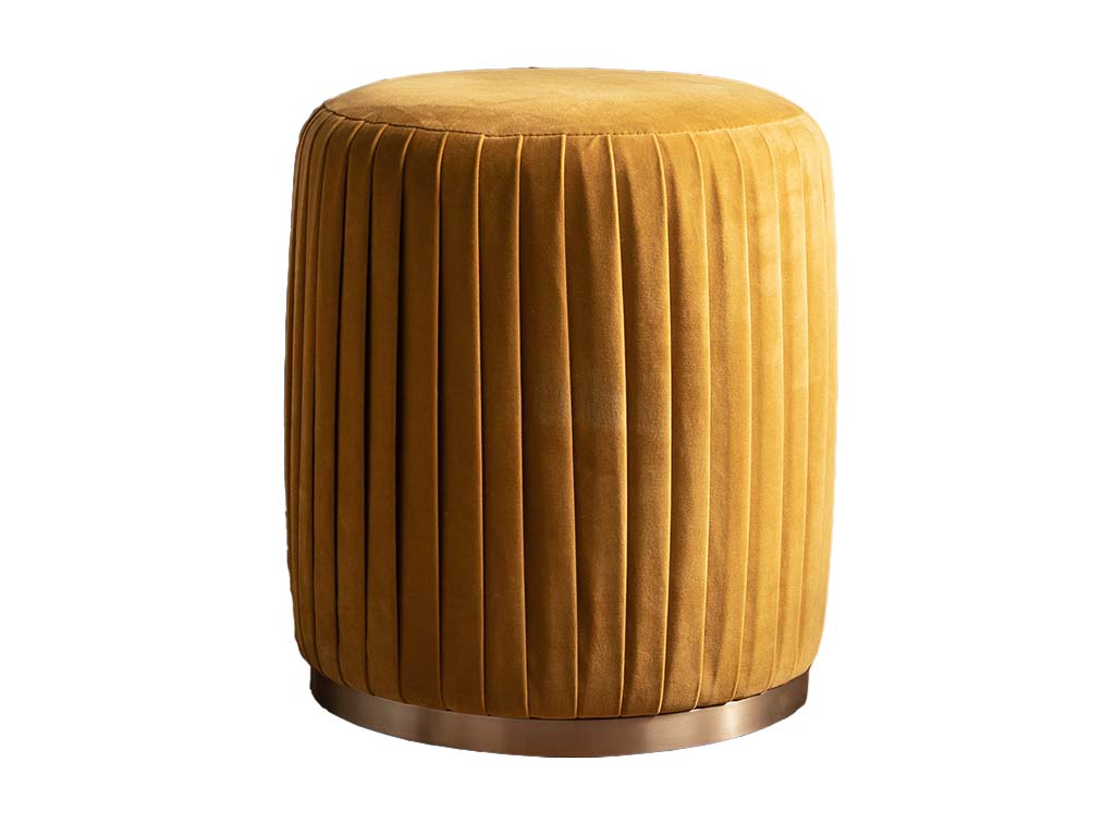 Lily Pleated Stool