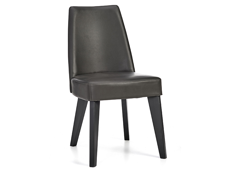 Dark Grey Leather Dining Chairs Off 75, Grey Leather Dining Chair