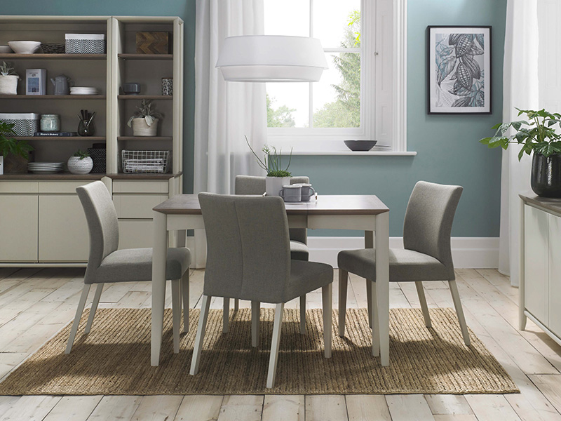Blaine Dining Extending Table and 4 Dining Chairs
