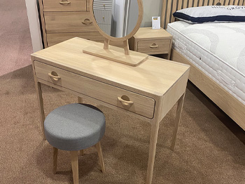 Jago Dressing Table with Stool and Mirror