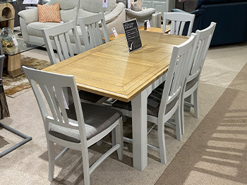 Maine Small Extending Table + 6 Chairs