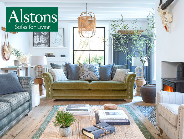 Burton Sofa Collection by Alstons Upholstery at Forrest Furnishing