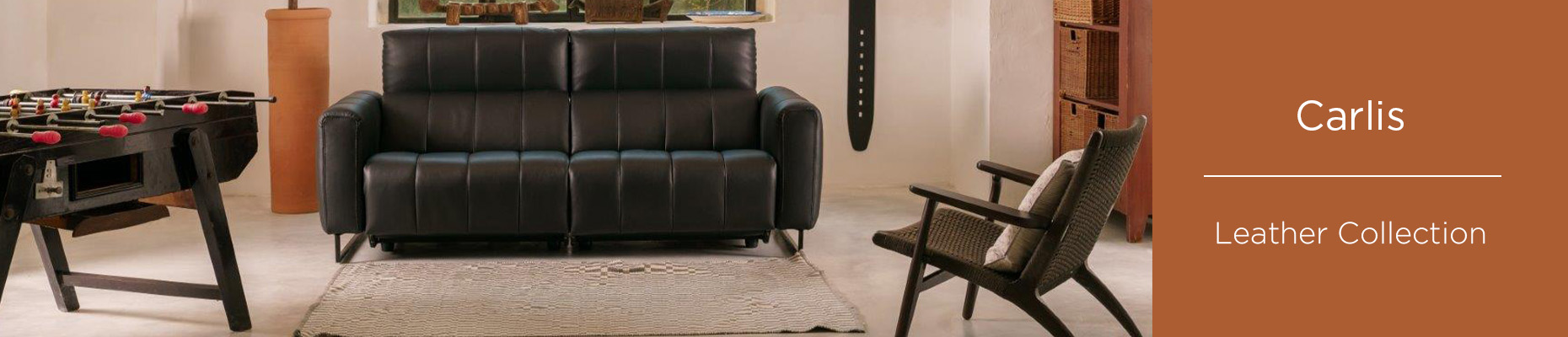 Carlis Leather sofa collection at Forrest Furnishing