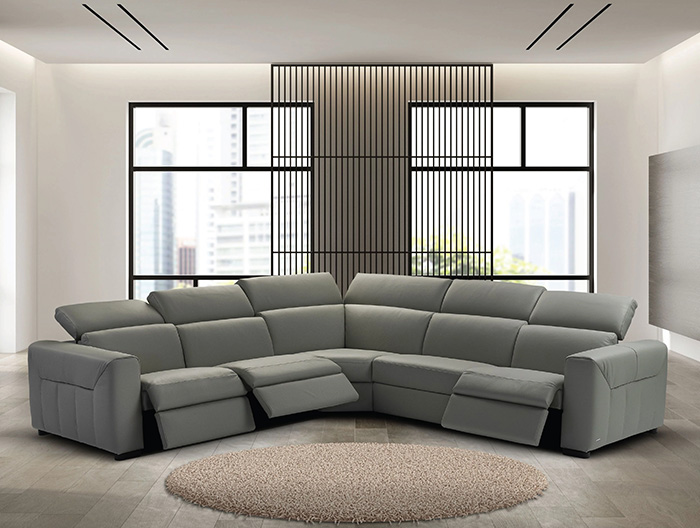 Clio Leather sofa collection at Forrest Furnishing