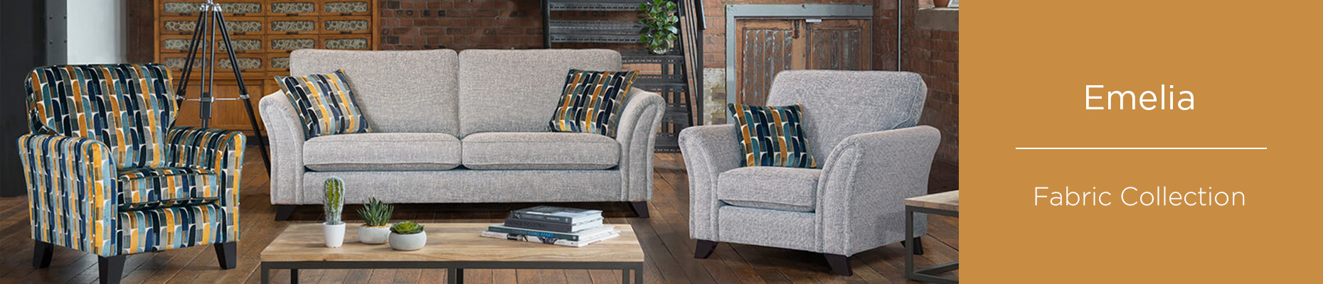 Emelia Fabric Sofa Collection at Forrest Furnishing