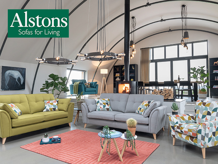 Oceana Sofa Collection by Alstons Uholstery at Forrest Furnishing