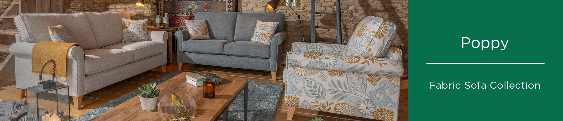Poppy sofa collection by Alstons at Forrest Furnishing