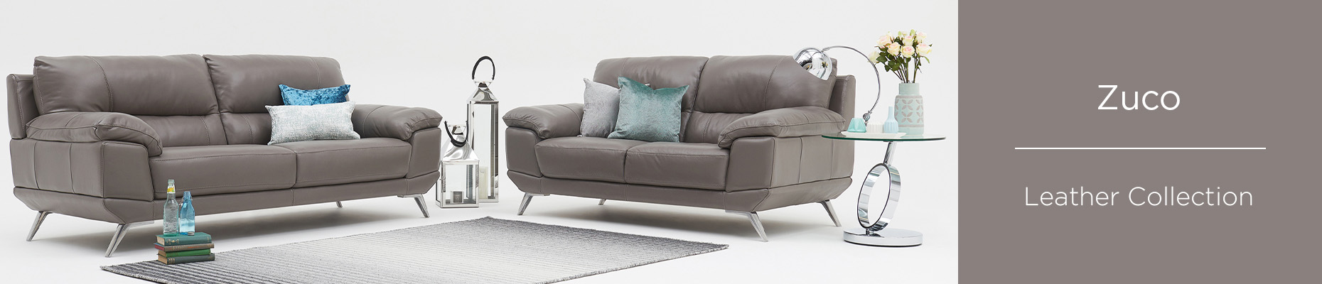 Zuco Leather sofa collection at Forrest Furnishing