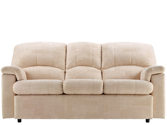 Chloe Fabric 3 Seat Fixed Sofa