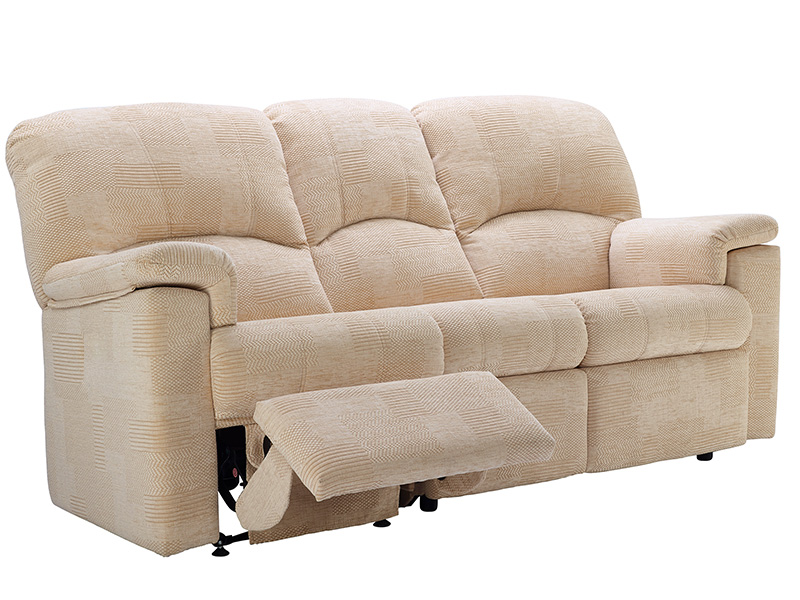 Chloe Fabric 3 Seat Powered Double Reclining Sofa