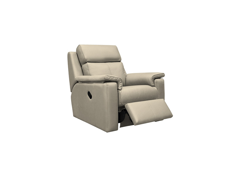 Ellis Manual Reclining Armchair Priced in H Grade Leather