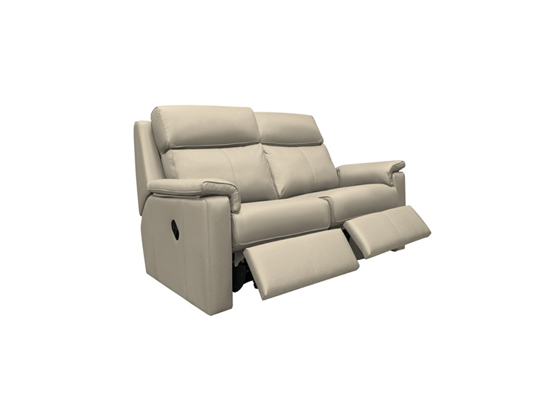Ellis Small Manual Recliner Sofa Priced in H Grade Leather