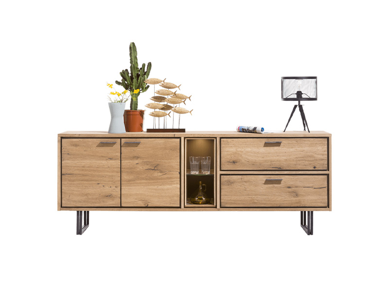 Denmark 210cm Sideboard with LED