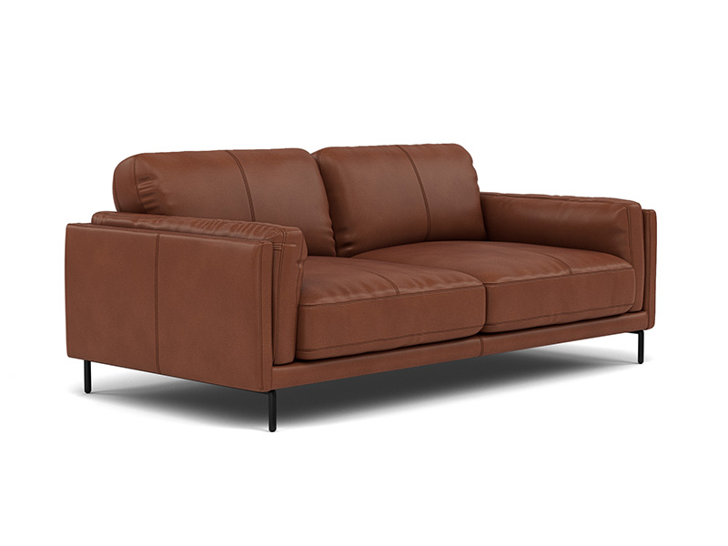 Morris 2.25 Seat Compact Sofa Priced in Grade 20 Leather