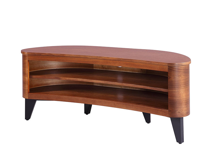 Zenith Curved TV Stand in Walnut