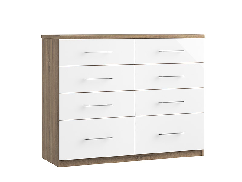 Catania 8 Drawer Twin Chest