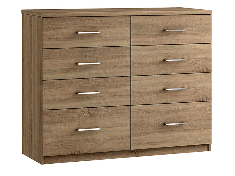 Modena 8 Drawer Twin Chest