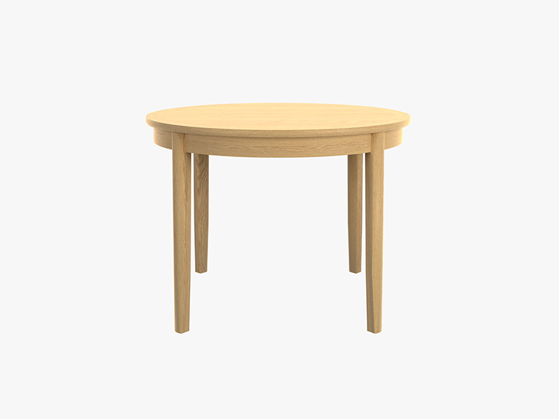 Shadows Round Oak Crown Dining Table