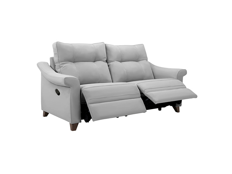 Riley Large Leather Manual Recliner Sofa