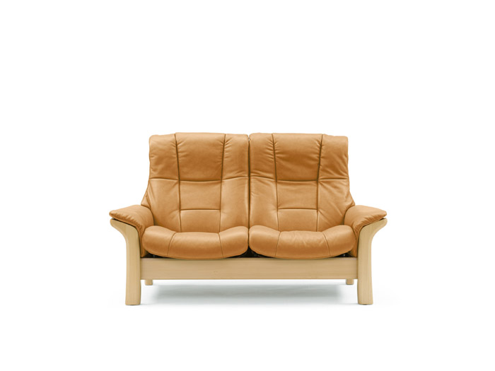 Buckingham 2 Seater Sofa High Back in Cori Leather